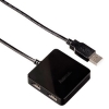 Концентратор USB 2.0 1:4, пассивный, черный, Hama     [OxC] (H-12131)
