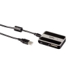 Концентратор USB 2.0 1:3+устройство считывания карт памяти 32 в 1, серебристый/черный, Hama     [ObC] (H-39688)