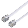 Кабель телефонный 6p4c (m-m), 10.0 м, белый, Hama     [ObT] (H-44491)