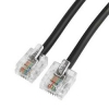 Кабель телефонный 6p4c-8p4c (m-m), 6.0 м, черный, Hama     [ObT] (H-44500)