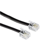 Кабель телефонный 6p4c (m-m), 6.0 м, черный, Hama     [ObT] (H-44930)