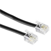 Кабель телефонный 6p4c (m-m),  3 м, черный, Hama     [ObT] (H-44934)
