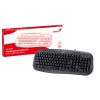 Клавиатура Genius KB-M200, PS/2, 8 горячих клавиш, black, Сolour box (G-KB M200 PS/2)