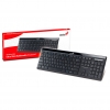 Клавиатура Genius SlimStar i222, USB, 3 горячие клавиши, 11 функциональных клавиш, black, Colour box (G-KB SlimStar i222 U)