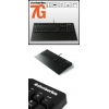 Клавиатура SteelSeries 7G USB (64015), PS/2, игровая с доп. набором клавиш, подставкой под запястье, USB-хабом, Аудио-входами (наушники + микрофон)  и (SteelKeys 7G USB)