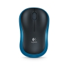 Мышь Logitech wireless mouse M185, Blue черная с голубой вставкой беспроводная (910-002239)