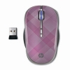 Мышь беспроводная оптическая мобильная HP 2,4 ГГц – малиновая, XP/Vista/7, 1750 CPI, 4 кнопки, USB Micro Dongle, малиновая (LG143AA) (HP-LG143AA)