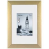 Фоторамка London 13х18см, паспарту 9х13см, алюминий, золотистый, Hama     [OsF] (H-84900)