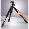 Штатив-треножник Traveller Compact Pro, 3D головка с быстросъемной площадкой, 52-163 см, 1370г, ватерпас, черный/черый, Hama     [OxF] (H-4214)