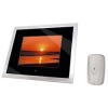 Цифровая фоторамка 8" (20.3 см), 800 х 600, SD/SDHC/MMC/MS, miniUSB 2.0, метеостанция/часы/календарь, черный/прозрачный, Hama     [OxF] (H-90923)