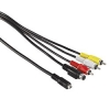 Кабель для цифровых видеокамер Sony AV Plug, 10-pin. (m) - 3хRCA "тюльпан" + S-Video, 1.5 м, черный, Hama     [ObF] (H-74213)