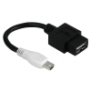 Кабель-адаптер USB mini USB A (m) - USB (f), черный, Hama     [ObF] (H-74214)
