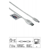 Кабель USB 2.0 A-mini B (B 5Pin) (m-m), 1.8 м, прозрачный, Hama     [ObF] (H-74219)