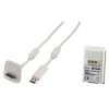 Зарядное устройство для контроллера Xbox 360, USB кабель (3м) + акк.батарея 1900mAh, белый, Hama     [ObO] (H-39922)