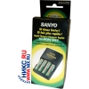 SANYO NC-MQR01WEX/N01WEX  зарядное уст-во для NIMH/NICD аккум-ов (DC 1.2V, 460MA)+4NIMH аккумулятора