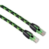 Патч-корд Live 8p8c (RJ45) (m-m), CAT6, для Xbox 360, 3.0 м, черный/зеленый, Hama     [OxO] (H-51792)