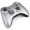 Беспроводной геймпад для XBOX 360 с аккумулятором, серебристый (QFF-00006) (WRLSS CONTROLLER SLV)