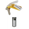 Набор брелков для ключей с инфо-окном, Key Clip, 6шт, желтый  DURABLE, Германия (-1957-04)
