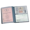 Книжка для документов IDENTITY CREDIT CARD WALLET, на 4 кредитные карты, 54х85 мм, антрацит  DURABLE,Германия (-2397-58)