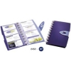 Визитница DURALOOK VISIFIX Walk, на 96 карт, синий, на  кольцах, застежка-клапан, пластик  DURABLE, Германия (-2452-07)