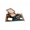 Настольный деревянный набор, 9 предметов, фактура - орех , оттенок - натуральный, Good Sunrise (-T9D-1)