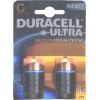 DURACELL ULTRA MN1400 (LR14) SIZE"C", 1.5V, ALKALINE, POWERCHECK