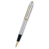 Перьевая ручка Cross Townsend Medalist, цвет: Chrome/23Ct Gold Plated, перо: F (506-FF)