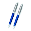 Набор Cross Hamilton (Revere): шариковая ручка и механический карандаш 0.7 мм, цвет: Chrome/Blue Lacquer, упаковка для Зон Самообслуживания > (AT0371DS-4)