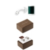 Запонки Cross Townsend, цвет:Emerald Rodium > (AC178-2)