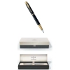 Перьевая ручка Parker IM Metal, F221, цвет: Black GT, перо: F (S0856190)