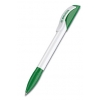 Шариковая ручка HATTRIX BASIC SENATOR, бело-зеленая, цвет чернил синий (-S2177w/gr)