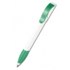 Шариковая ручка HATTRIX SOFT SENATOR, бело-зеленая, цвет чернил черный (-S2178w/gr)
