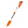 Шариковая ручка HATTRIX METALL CLEAR SENATOR, бело-оранжевый, цвет чернил синий (-S2179w/or)