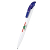 Шариковая ручка СHALLENGER BASIC SENATOR белый корпус/синий клип, с синей пастой (-S2416w/blu(blu))