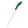 Шариковая ручка СHALLENGER BASIC SENATOR бело-зеленая / синий стержень (-S2416w/gr_blue ref)