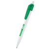 Шариковая ручка Sunny SENATOR, белый корпус/зеленый клип (-S2725w/green)