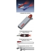 Нож-брелок SWISSLITE SAPPHIRE 58 мм./полупрозрачный синий (шт.) 0.6228.T2