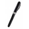 Ручка эко-роллер. REMBRANDT. Корпус черная смола, отделка палладий, заправка картриджами (Vs-489-91)