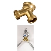 Разветвитель Y на две трубы, 3/4" - > 2 x 3/4", латунь, Xavax     [Ob&] (H-111069)