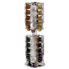 Подставка Rondello для капсул Nespresso, вращающаяся, 8 рядов х 5 шт., 12 x 36.5 x 12 см, металл, серебристый, Xavax     [Ox&] (H-111116)