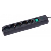 Сетевой фильтр Most LRG-USB 3м (5 розеток) черный (коробка) (LRG-USB 5-3BK)