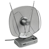Антенна DVB-T, комнатная, активная, для цифрового/аналогового радио/ТВ, 40дБ, серебристый, Hama     [OxY] (H-44287)