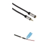 Кабель 3.5" Jack удлинительный (m-f), 3.0 м, позолоченные контакты, штекеры покрытые алюминием, High Quality, черный, Hama     [ObU] (H-39851)