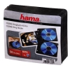 Конверты для CD/DVD с клапаном для диска, с перфорацией для портмоне с кольцами, 50 шт., полипропилен, черный/прозрачный, Hama     [OsC] (H-78384)