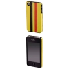 Футляр Stripe для Apple iPhone 4/4S, пластик, желтый/черный/красный, Hama     [ObG] (H-107116)