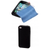 Комплект Gel Skin для Apple iPhone 4, футляр+защитная пленка+салфетка, силикон, серый, Hama     [ObG] (H-107154)