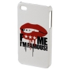 Футляр F*** MIF Lip для мобильного телефона Apple iPhone 4/4S, белый, F*** ME I'M FAMOUS     [OhG] (H-108592)
