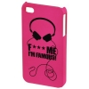 Футляр F*** MIF Headset для мобильного телефона Apple iPhone 4/4S, розовый, F*** ME I'M FAMOUS      [OhG] (H-108596)