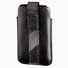 Чехол Delicate Sleeve С для iPod touch 4G, язычок для извлечения, карман с тряпочкой из микрофибры, натуральная кожа, черный, Hama     [ObM] (H-13285)