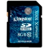 (SD10G2/8GB) Карта памяти 8Gb Kingston, стандарт SDHC Ultimate класс 10 (SD10G2-8GB/K)
